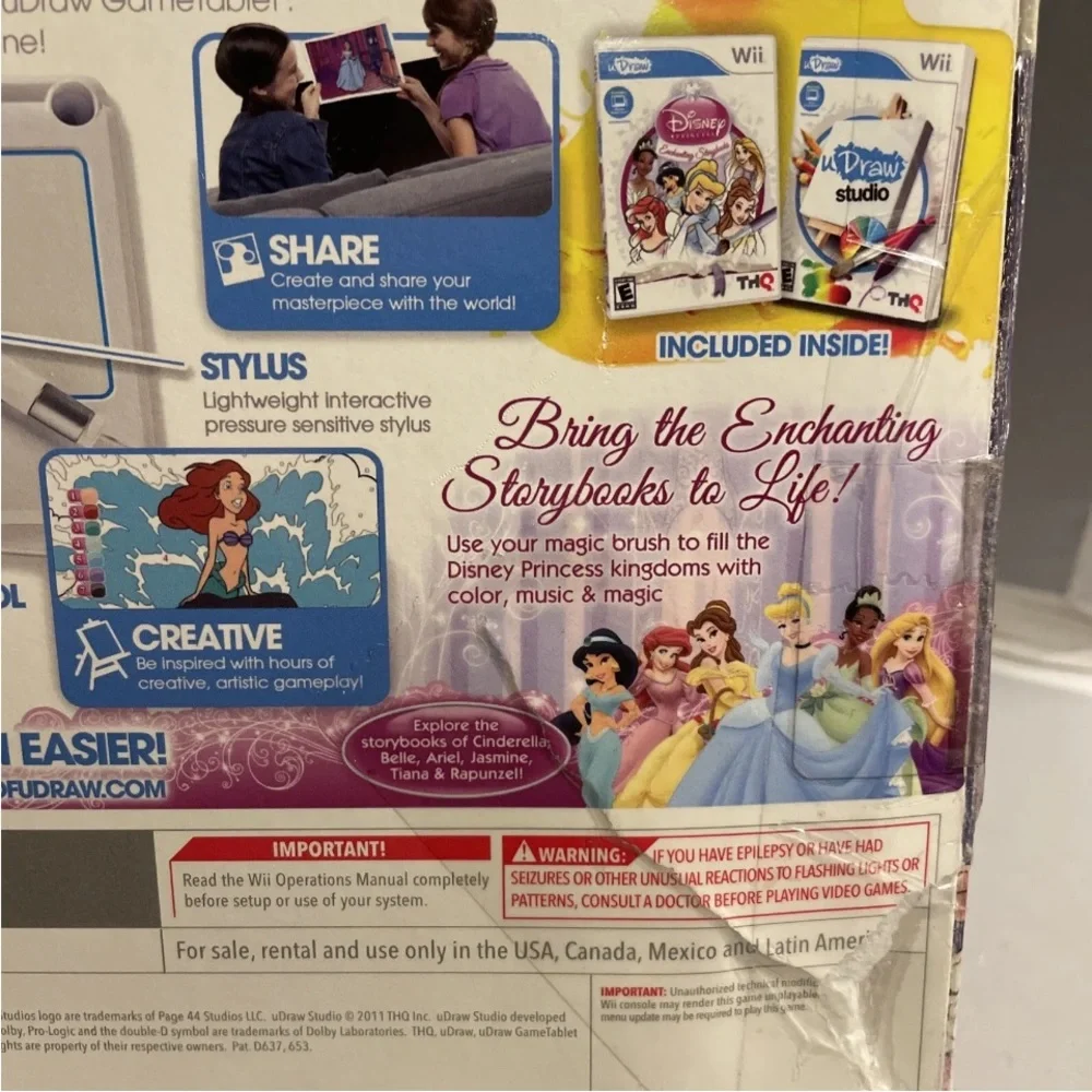 uDraw Game Tablet Studio  & Disney Princess: Enchanting Storybooks Nintendo